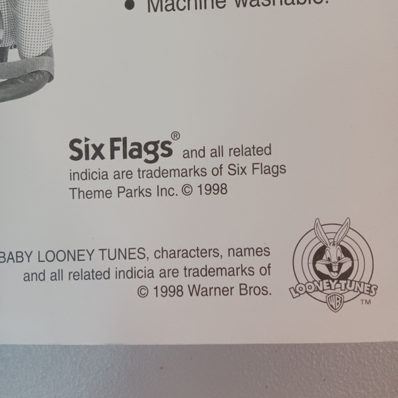 Vintage Six Flags Baby Looney Tunes Toy and Bottle Keeper Tweety Taz 1998 NOS - Picture 3 of 6